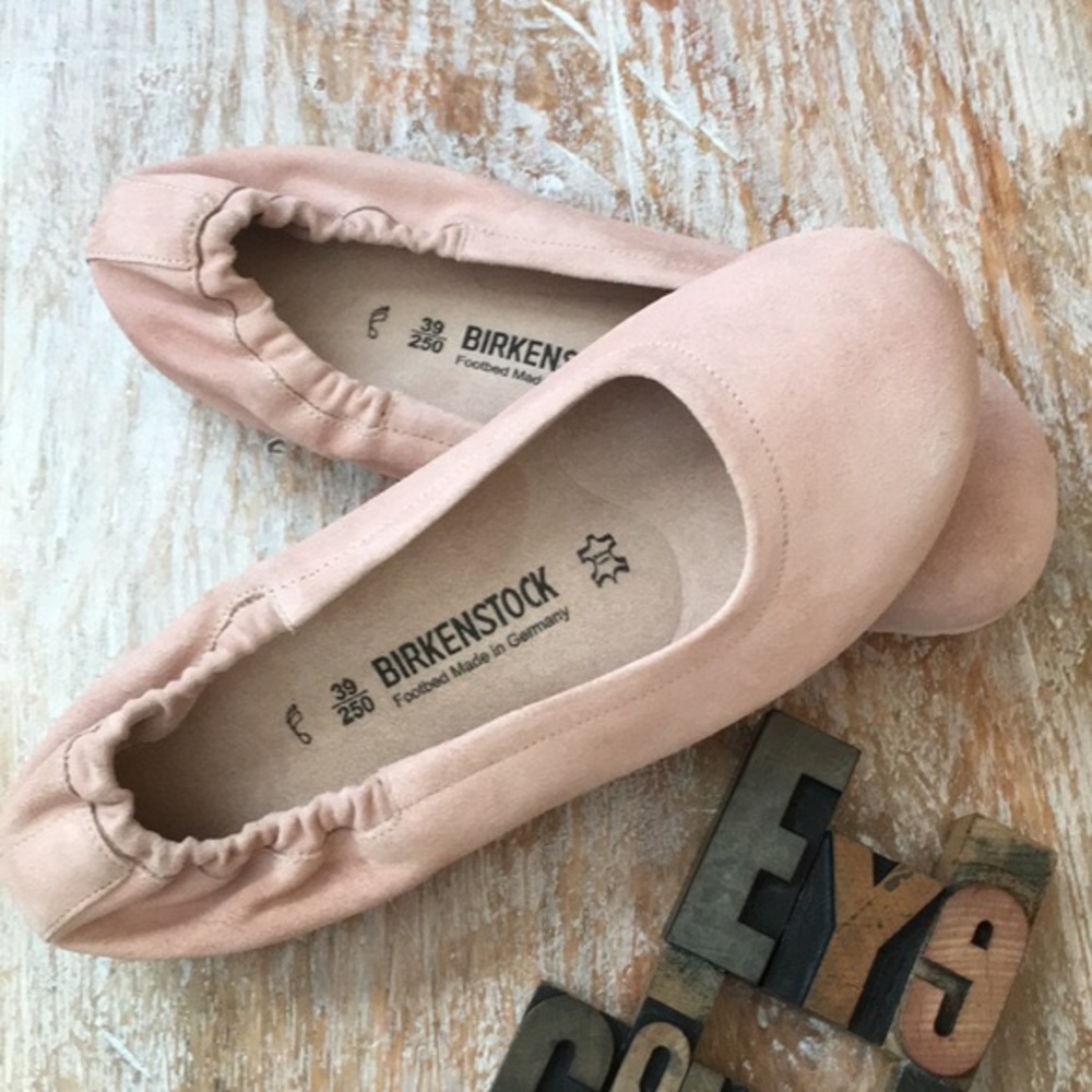 Pink Suede Birkenstock Celina Ballet Flats 40/9